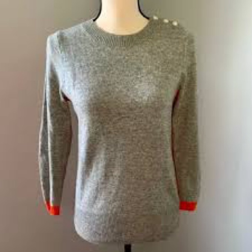 J. Crew Cashmere Color Block Sweater
